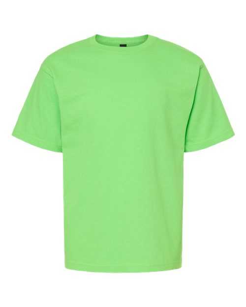 M&O 4850 Youth Gold Soft Touch T-Shirt - Vivid Lime - HIT a Double