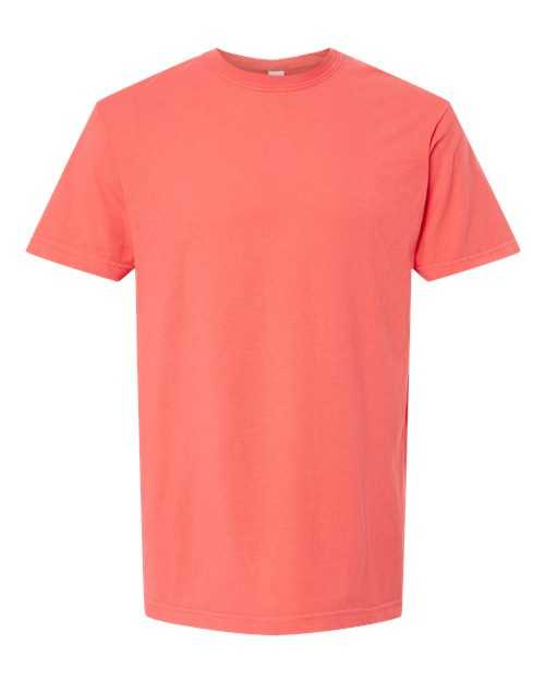 M&amp;O 6500M Unisex Vintage Garment-Dyed T-Shirt - Bright Salmon - HIT a Double
