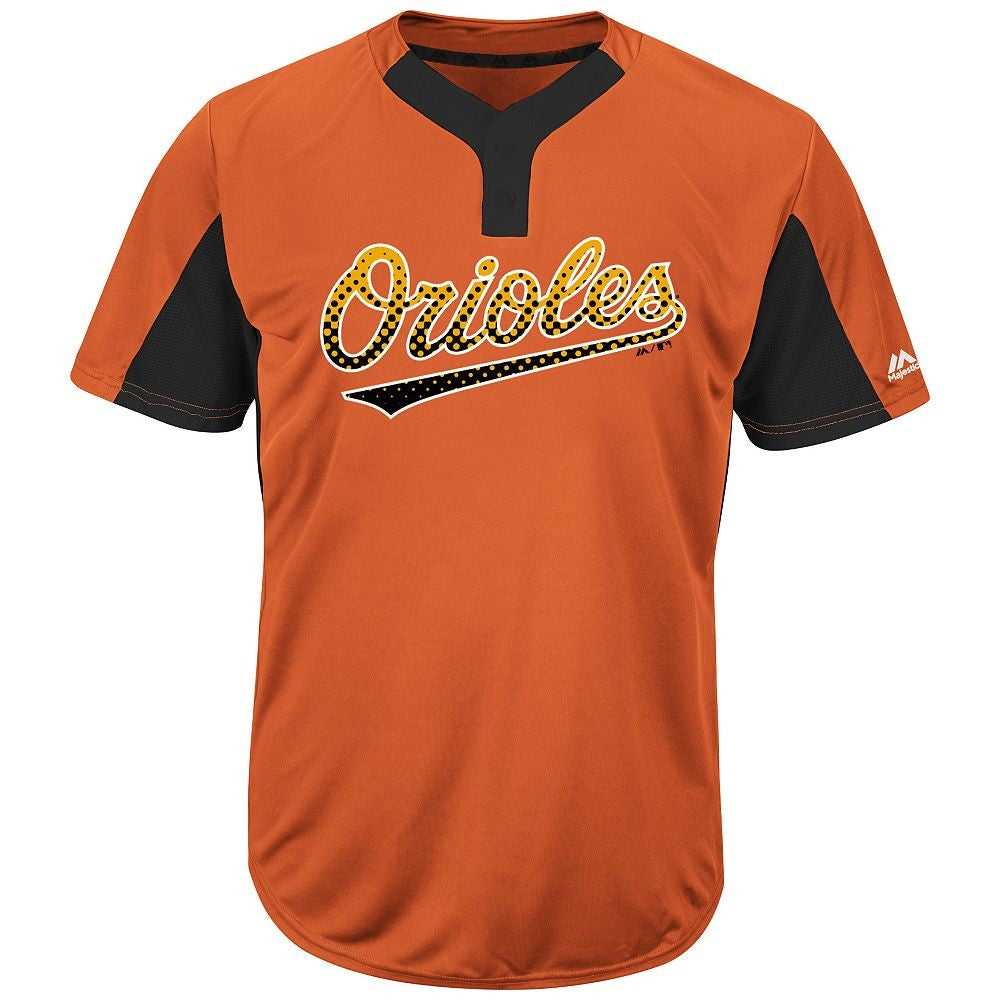 Majestic IY83-I383 MLB Premier Eagle 2-Button Jersey - Orioles - HIT a Double