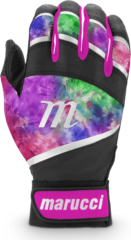 Marucci Iris Fastpitch Batting Glove - Black Pink - HIT a Double