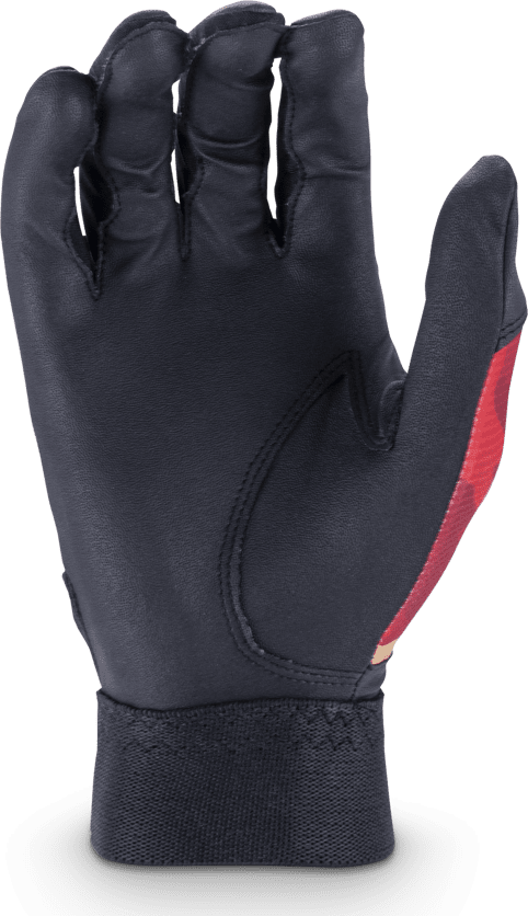Marucci Iris Fastpitch Batting Glove - Black Red - HIT a Double