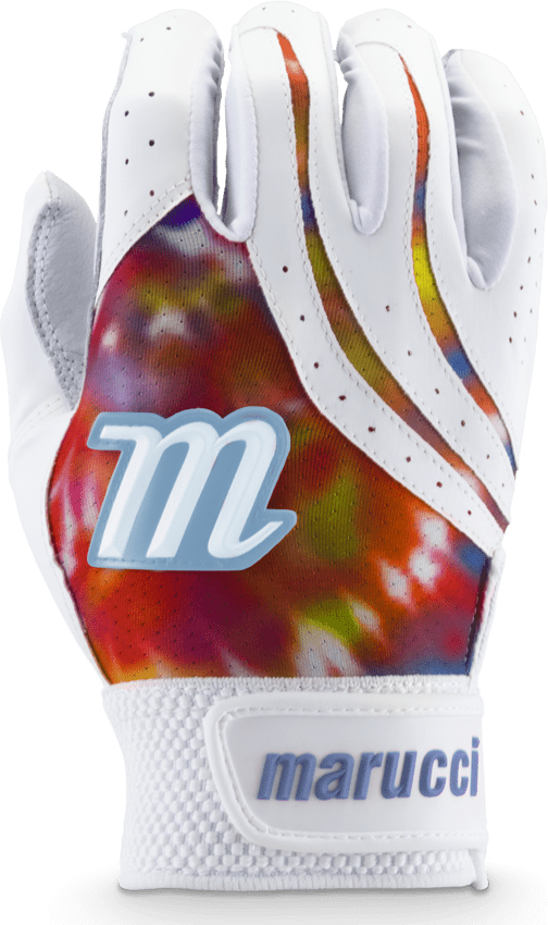 Marucci Iris Fastpitch Batting Glove - Red Blue - HIT a Double