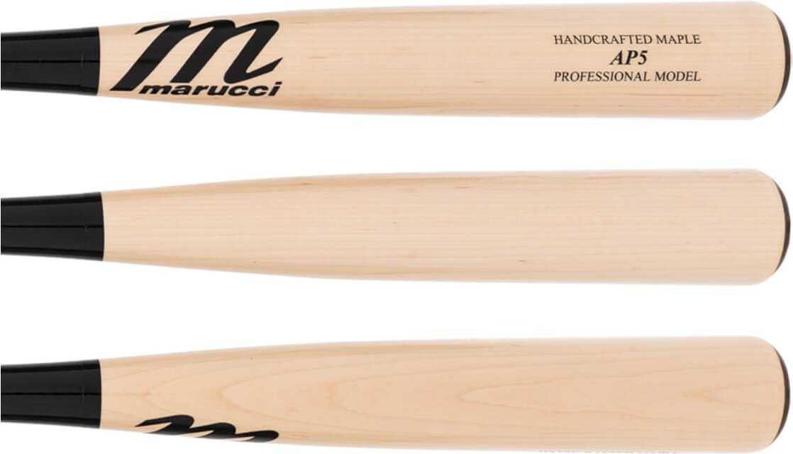 Marucci Albert Pujols Maple Wood Bat MVE3AP5 - Black Natural - HIT a Double