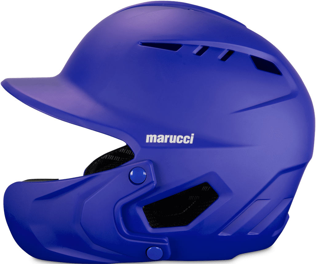 Marucci DuraVent Helmet with Jaw Guard - Royal - HIT a Double