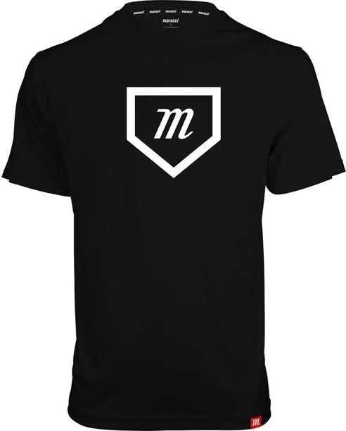 Marucci Home Plate Performance Short Sleeve Tee - Black - HIT a Double