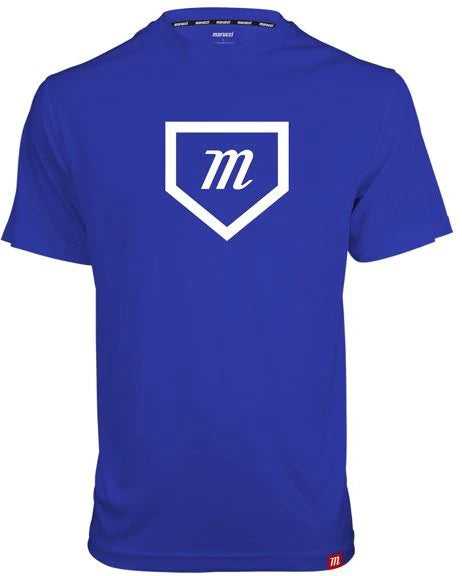 Marucci Home Plate Performance Short Sleeve Tee - Royal - HIT a Double