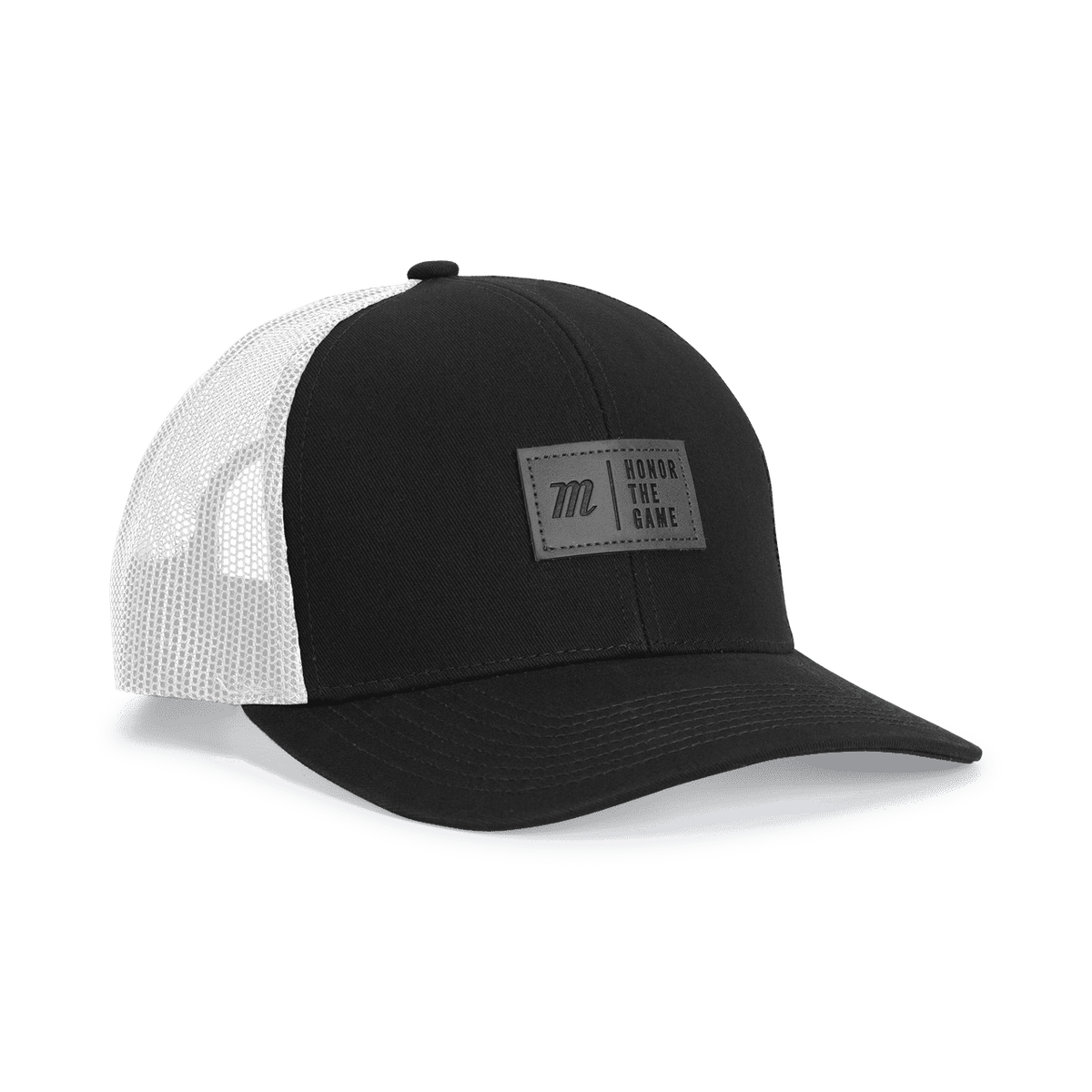 Marucci &#39;Honor The Game&#39; Trucker Snapback Hat - Black White - HIT a Double - 1