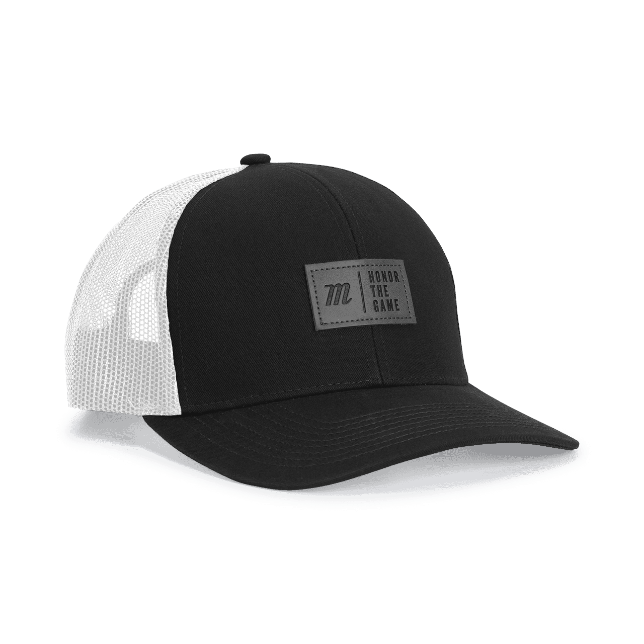 Marucci 'Honor The Game' Trucker Snapback Hat - Black White - HIT a Double - 1
