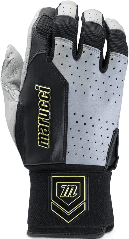 Marucci Luxe Batting Glove - Gray Black - HIT a Double