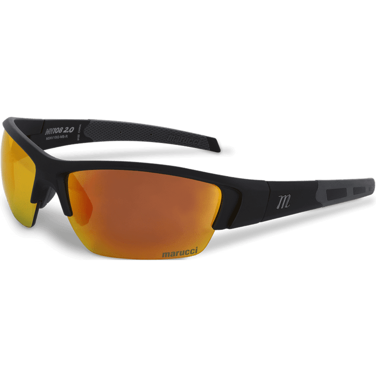 Marucci MV108 2.0 Performance Sunglasses - Matte Black Red - HIT a Double