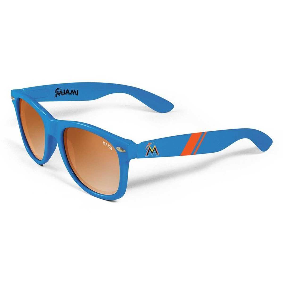 Maxx HD MLB Miami Marlins Retro 2.0 Sunglasses Blue - HIT A Double