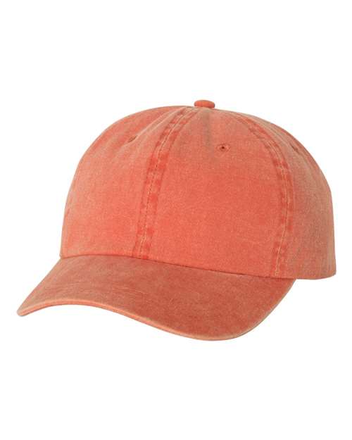 Mega Cap 7601 Pigment-Dyed Twill Cap - Orange - HIT a Double