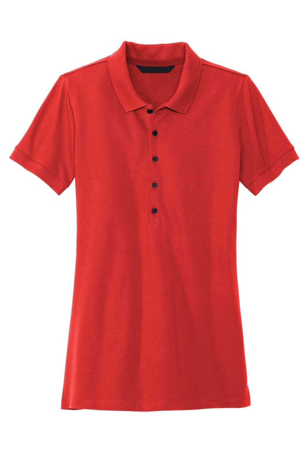 Mercer+Mettle MM1001 Women&#39;s Stretch Heavyweight Pique Polo - Apple Red - HIT a Double - 2