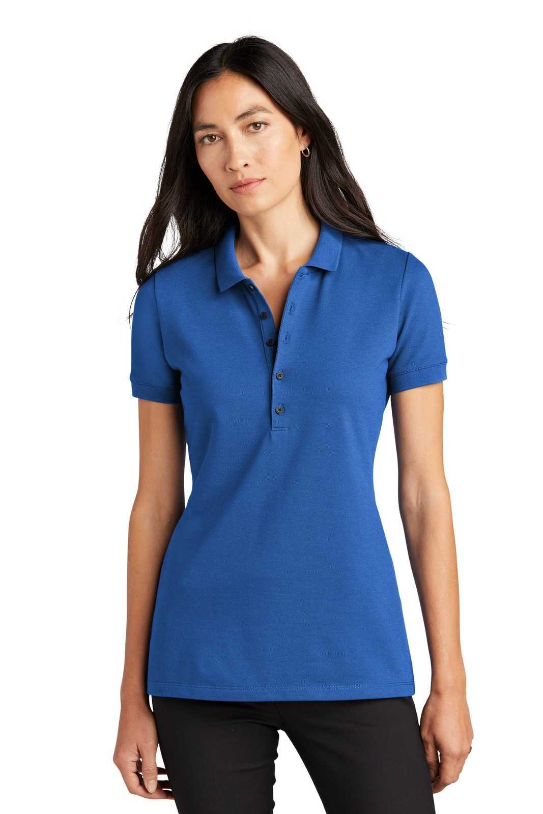 Mercer+Mettle MM1001 Women&#39;s Stretch Heavyweight Pique Polo - Blue Note - HIT a Double - 1