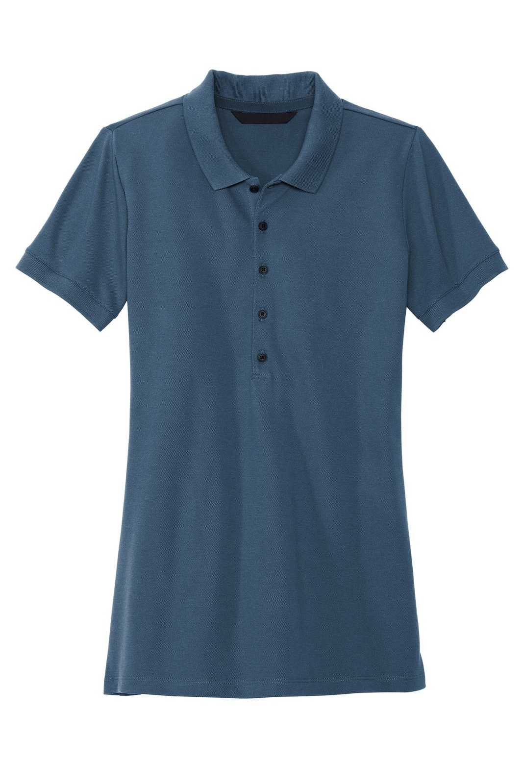 Mercer+Mettle MM1001 Women&#39;s Stretch Heavyweight Pique Polo - Insignia Blue - HIT a Double - 2