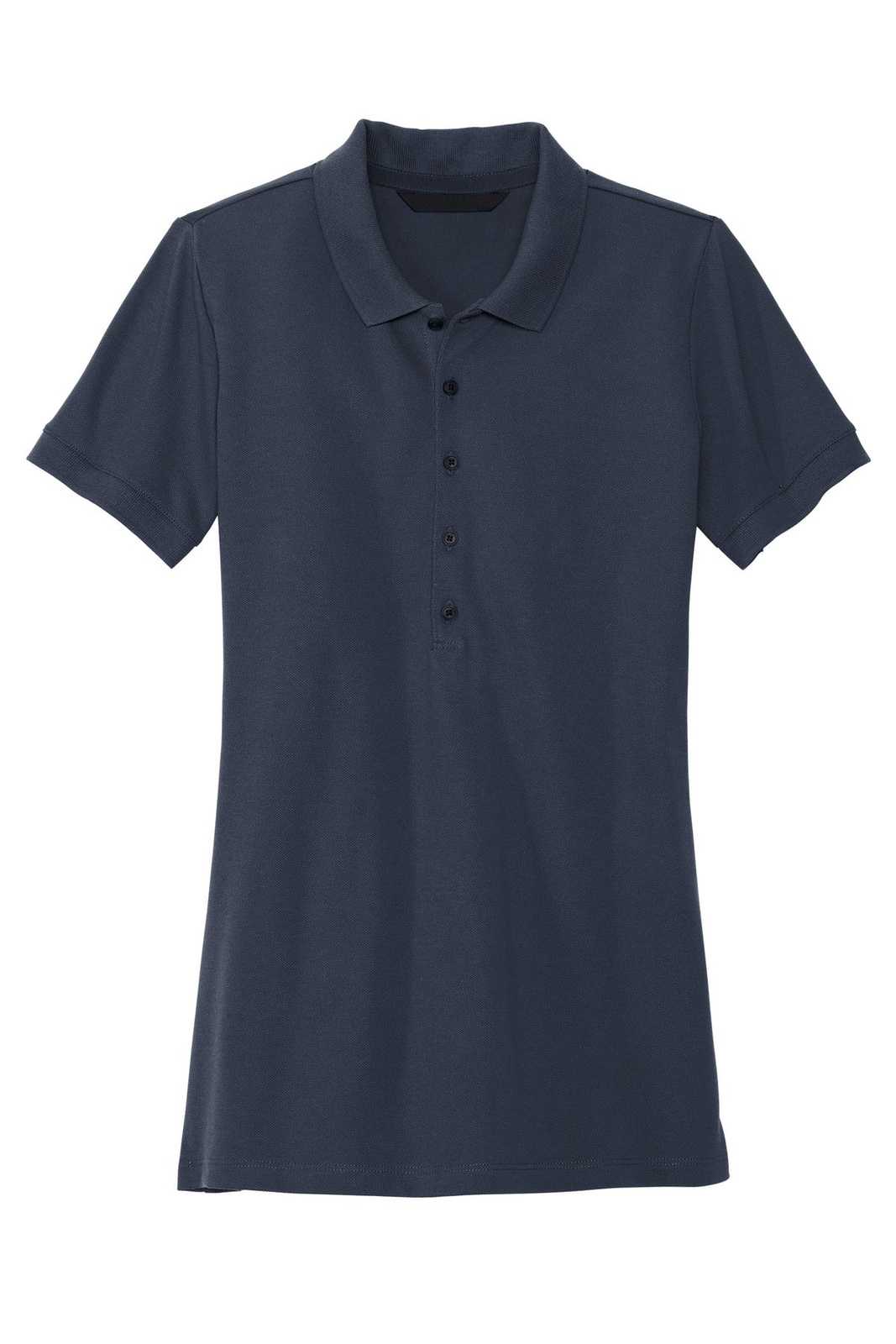 Mercer+Mettle MM1001 Women's Stretch Heavyweight Pique Polo - Night Navy - HIT a Double - 1