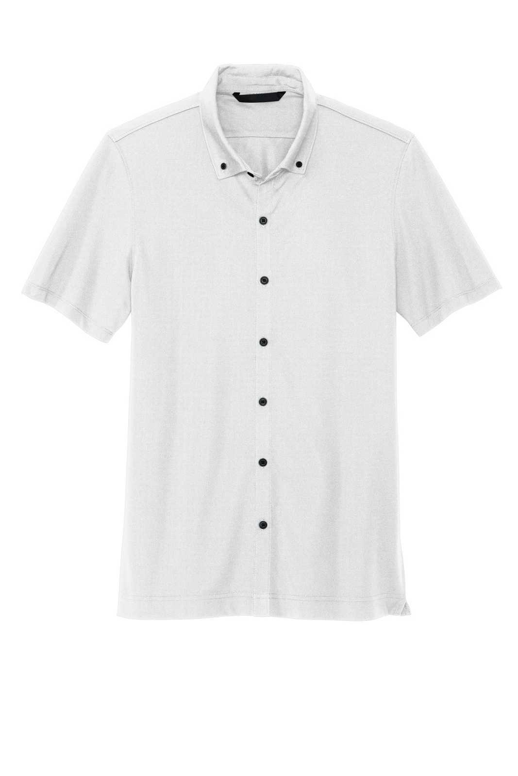 Mercer+Mettle MM1006 Stretch Pique Full-Button Polo - White - HIT a Double - 2