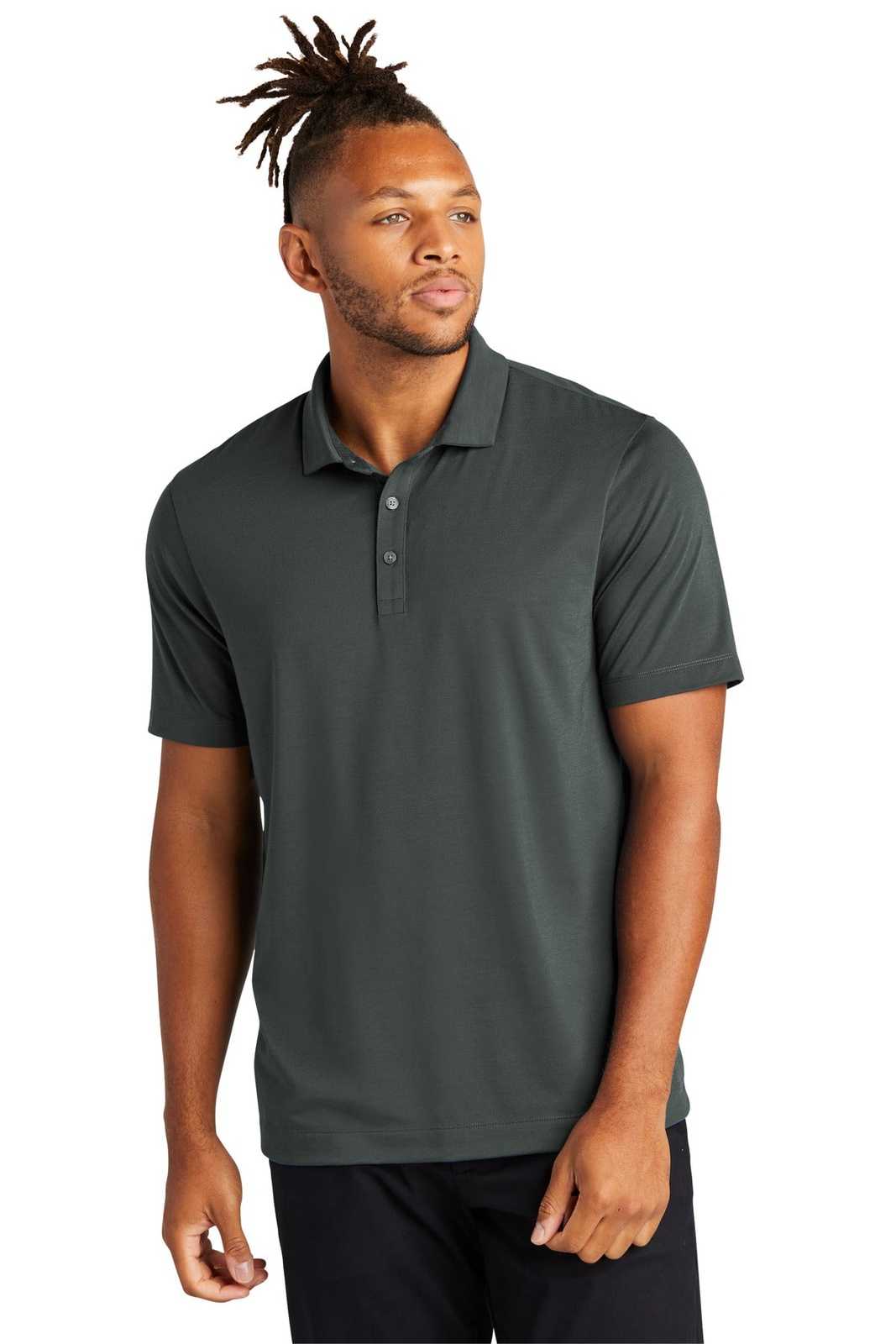 Mercer+Mettle MM1014 Stretch Jersey Polo - Anchor Grey - HIT a Double - 1