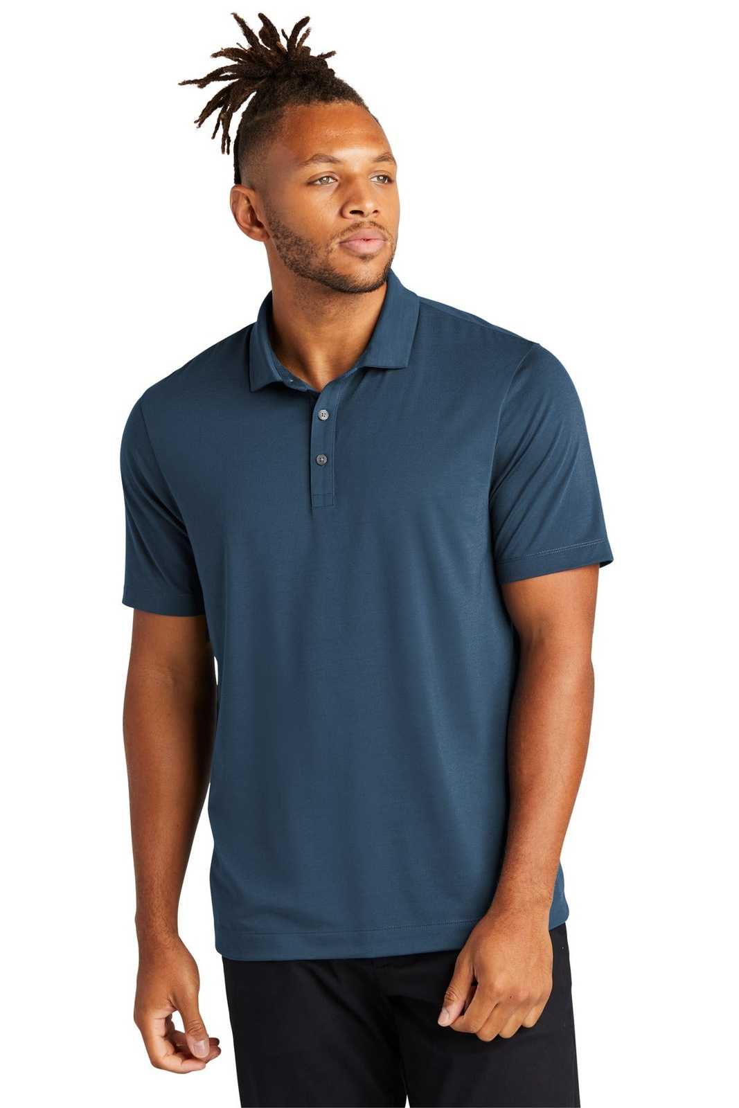 Mercer+Mettle MM1014 Stretch Jersey Polo - Insignia Blue - HIT a Double - 1