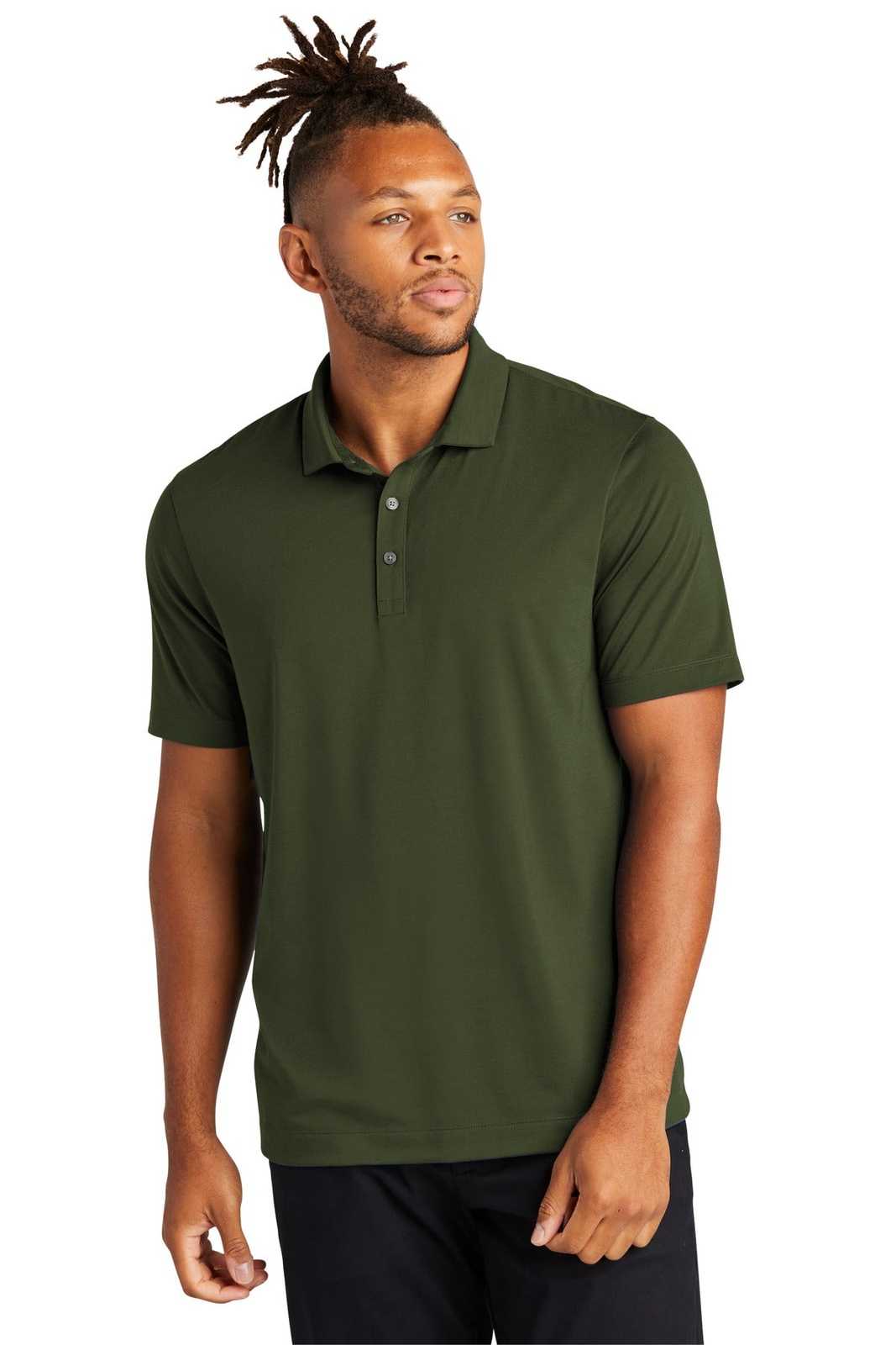 Mercer+Mettle MM1014 Stretch Jersey Polo - Townsend Green - HIT a Double - 1