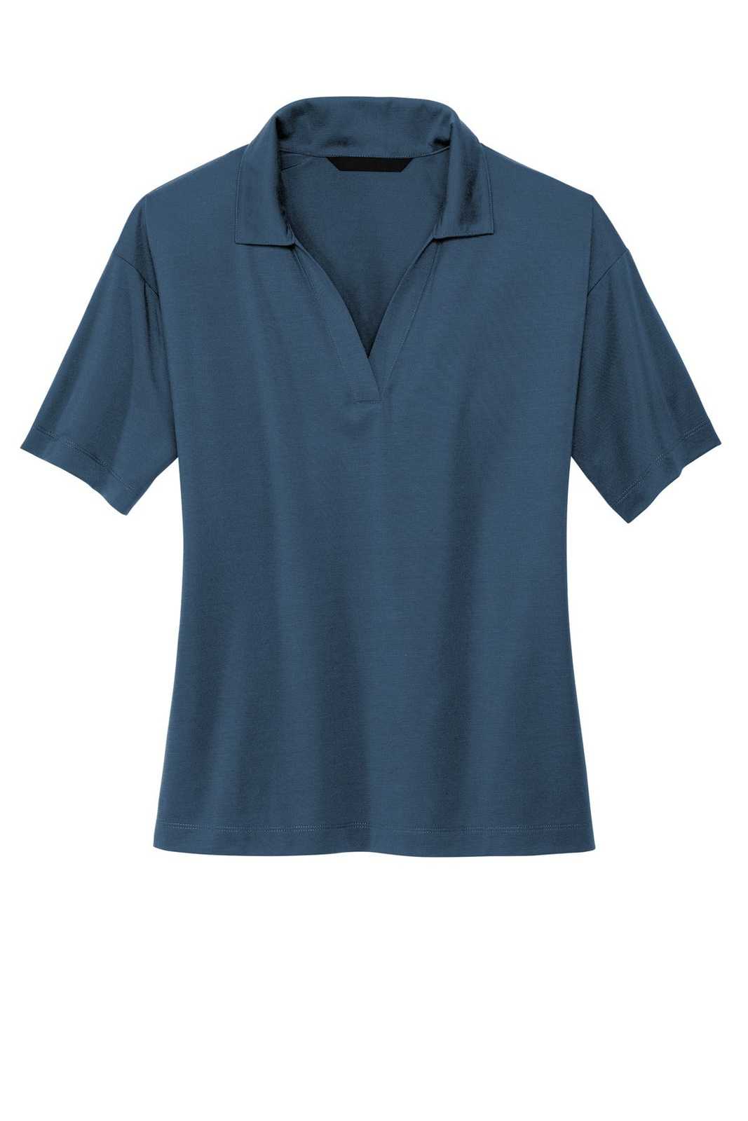 Mercer+Mettle MM1015 Women&#39;s Stretch Jersey Polo - Insignia Blue - HIT a Double - 2