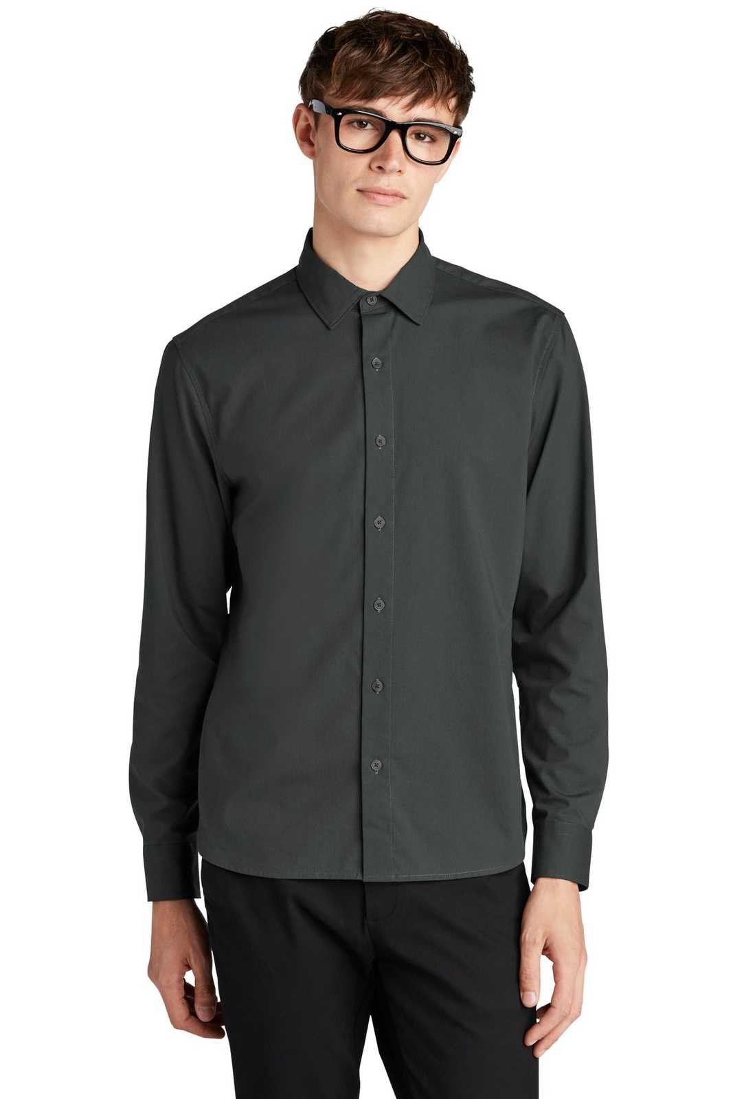 Mercer+Mettle MM2000 Long Sleeve Stretch Woven Shirt - Anchor Grey - HIT a Double - 1