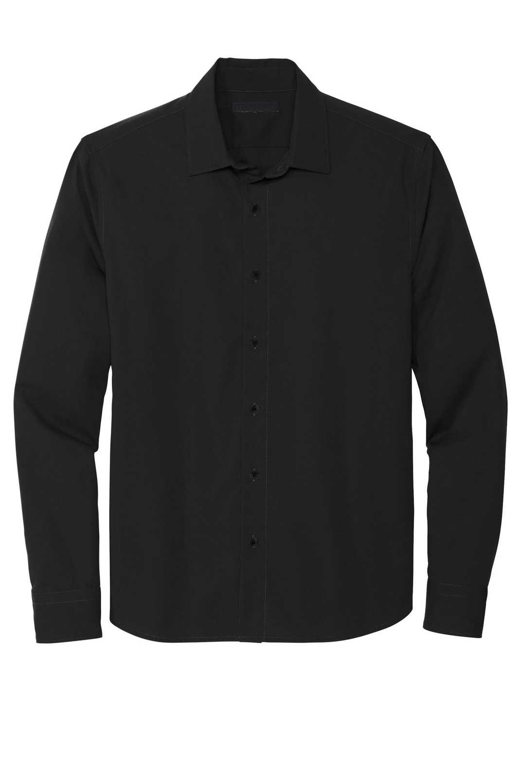 Mercer+Mettle MM2000 Long Sleeve Stretch Woven Shirt - Deep Black - HIT a Double - 2