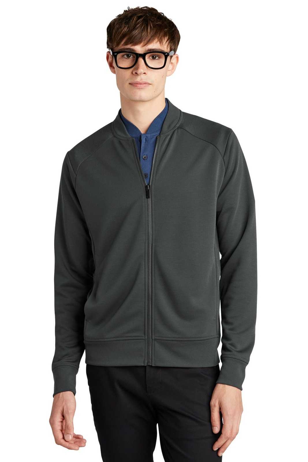 Mercer+Mettle MM3000 Double-Knit Bomber - Anchor Grey - HIT a Double - 1