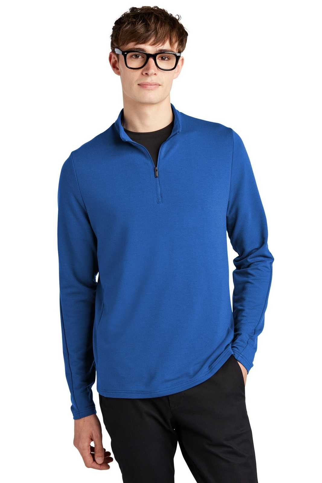 Mercer+Mettle MM3010 Stretch 14-Zip Pullover - Blue Note - HIT a Double - 1