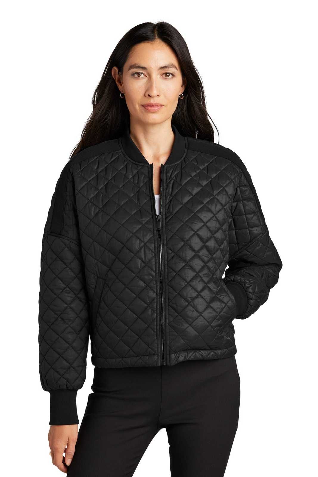 Mercer+Mettle MM7201 Women&#39;s Boxy Quilted Jacket - Deep Black - HIT a Double - 1