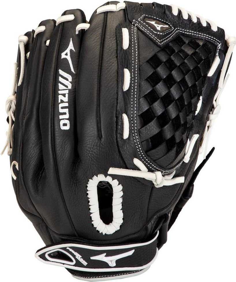 Mizuno Prospect Select Series Youth Fastpitch Utilty Glove 12.50&quot; - Black - HIT a Double