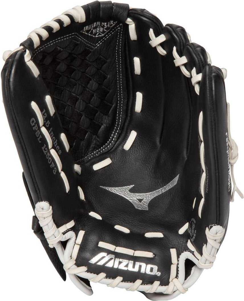 Mizuno Prospect Select Series Youth Fastpitch Utilty Glove 12.50" - Black - HIT a Double