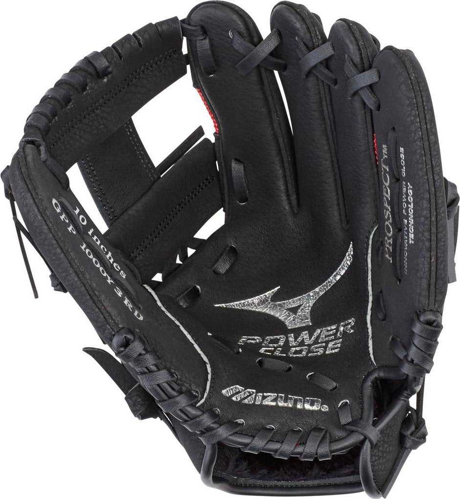 Mizuno Prospect Series Powerclose Utility Glove 10.00&quot; - Black Red - HIT a Double