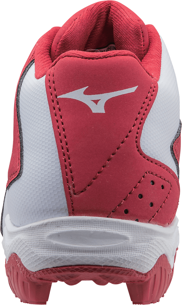Mizuno 9-Spike Advanced Youth Franchise 8 Mid - Red White - HIT a Double - 3