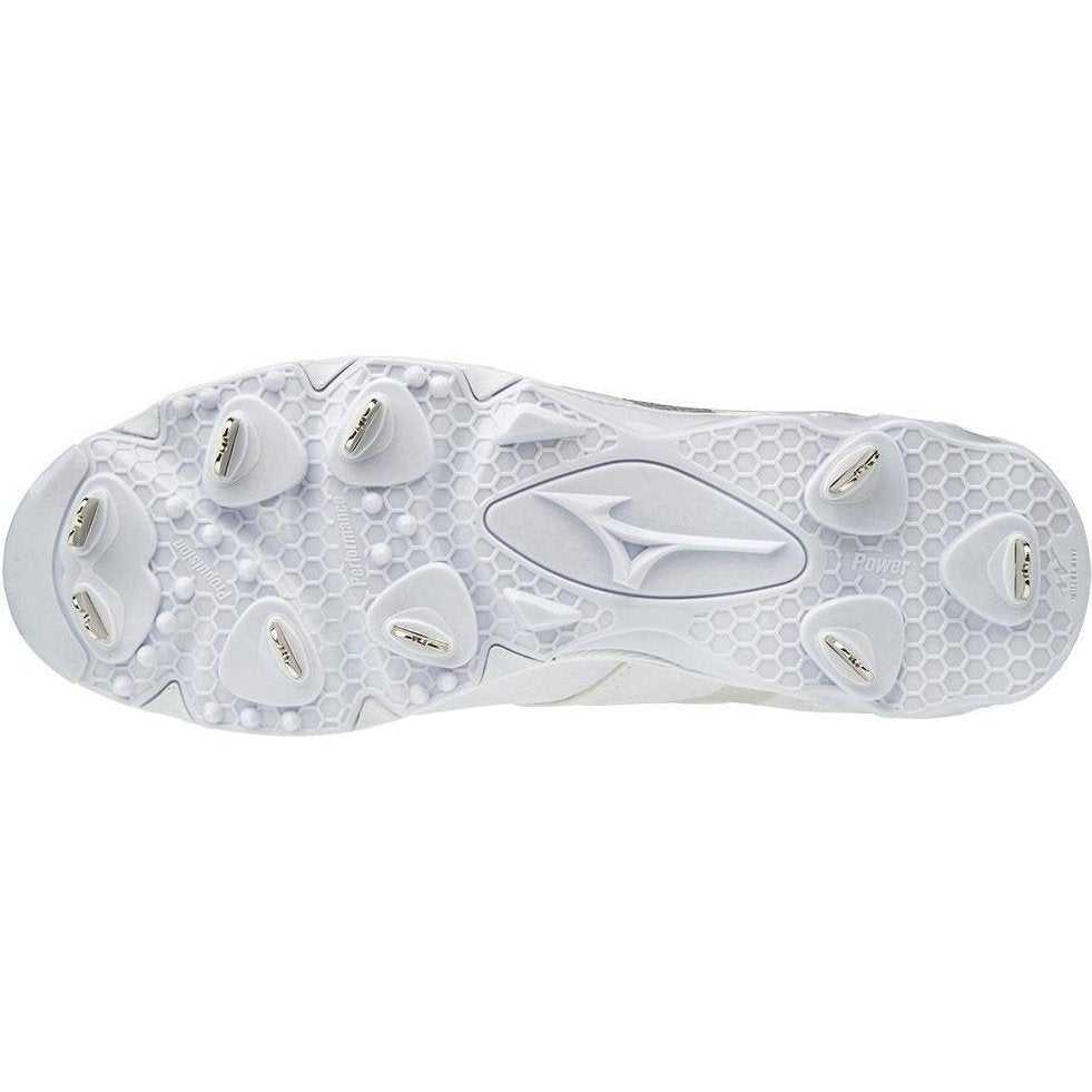 Mizuno 9-Spike Ambition Low Metal Cleats - White - HIT A Double