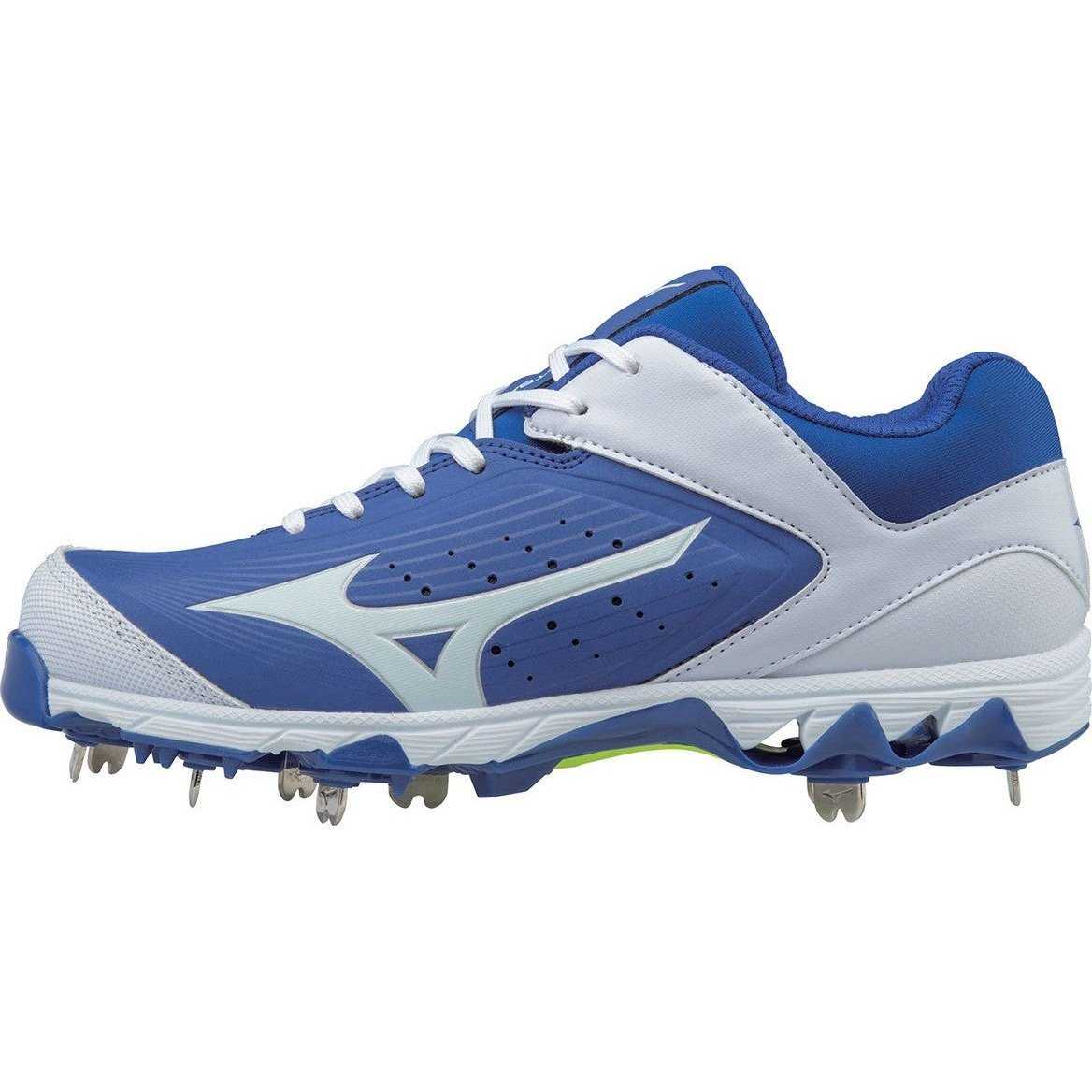 Mizuno 9-Spike Swift 5 Cleats - Royal White - HIT a Double