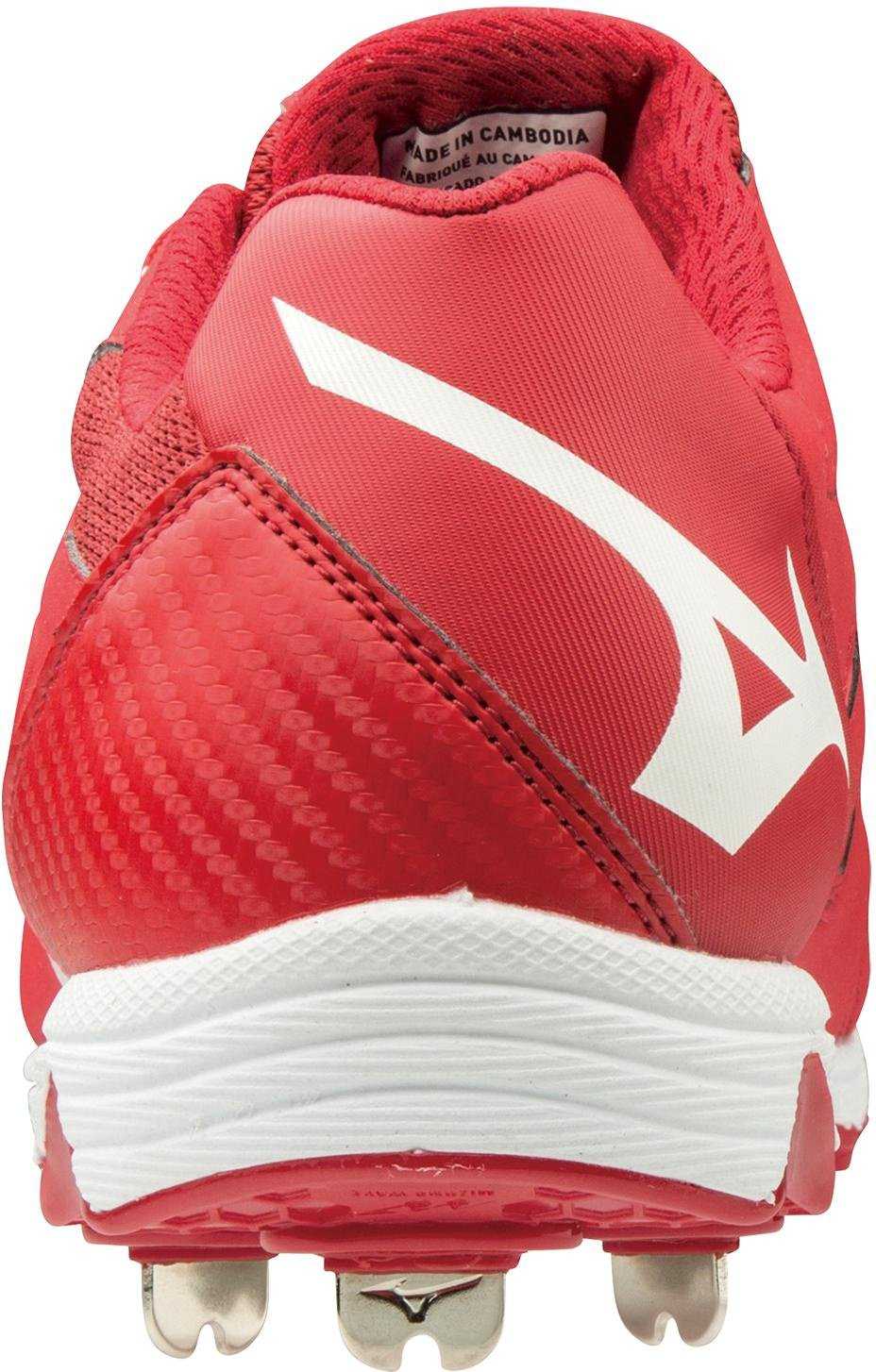 Mizuno 9-Spike Swift 6 Cleats - Red White - HIT a Double