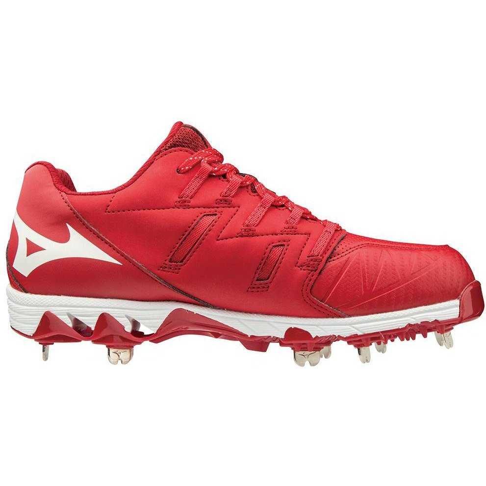 Mizuno 9-Spike Swift 6 Cleats - Red White - HIT a Double