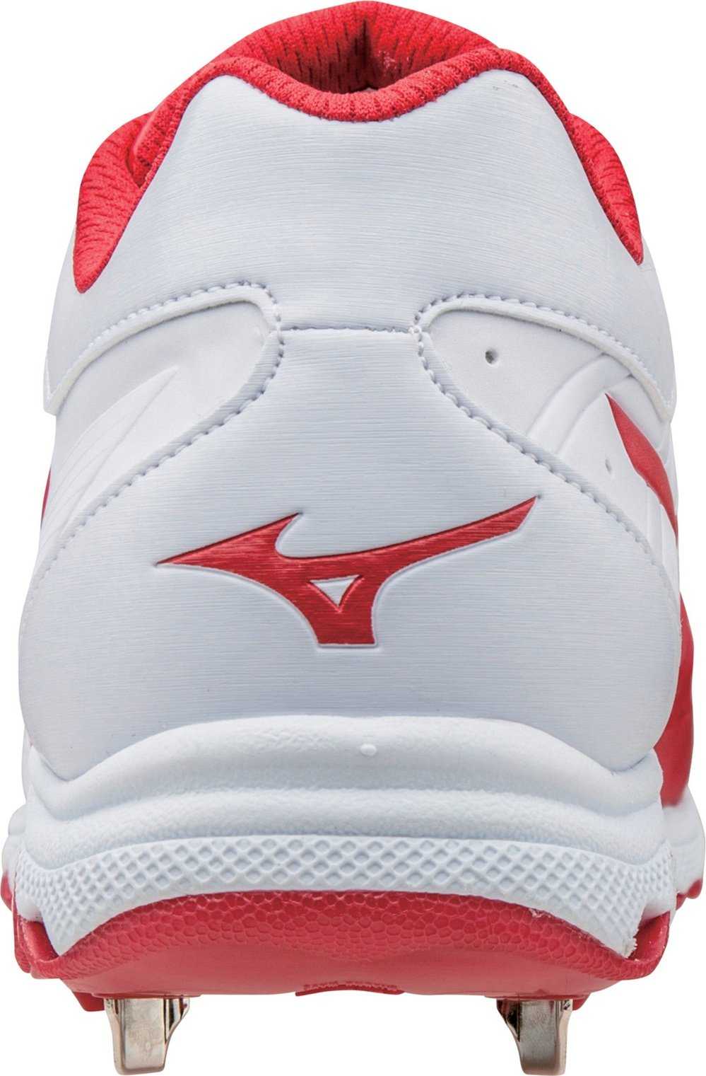 Mizuno 9-spike Advanced Sweep 3 Cleats - White Red - HIT A Double