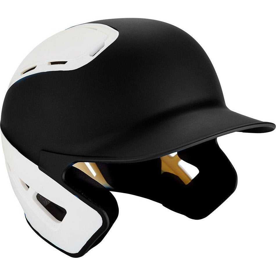 Mizuno B6 Batting Helmet 2Tone - Black White - HIT a Double