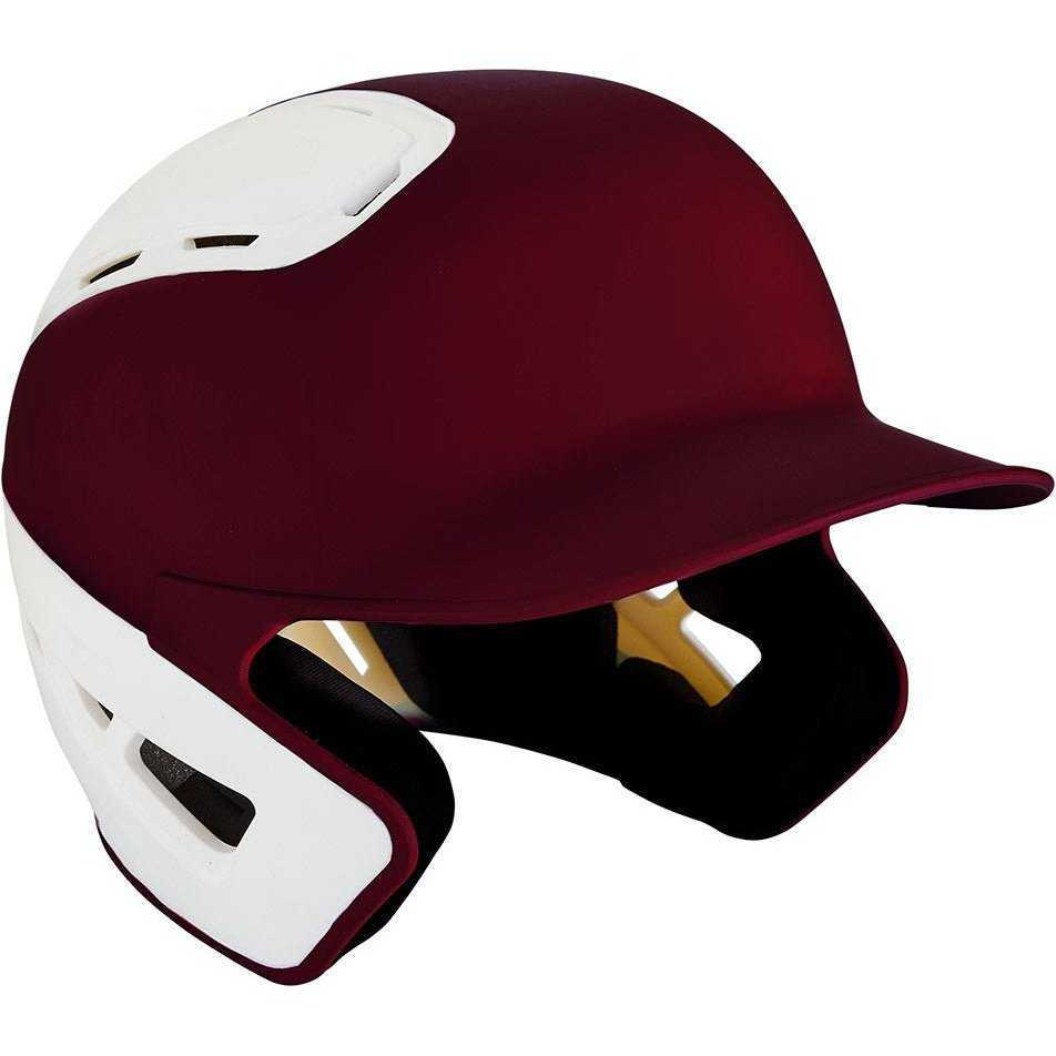 Mizuno B6 Batting Helmet 2Tone - Cardinal, White - HIT a Double