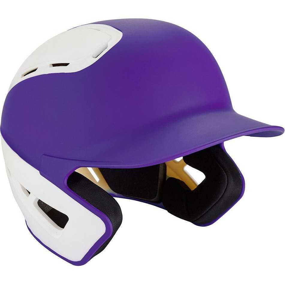 Mizuno B6 Batting Helmet 2Tone - Purple White - HIT a Double