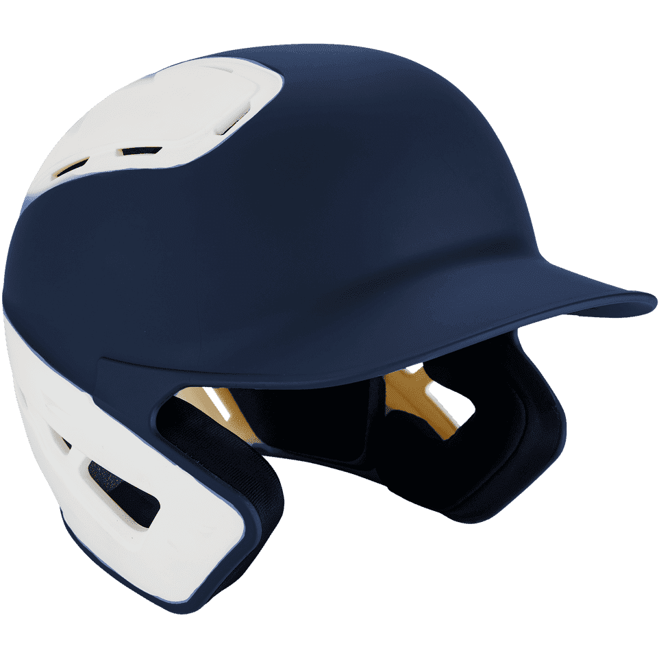 Mizuno B6 Youth Baseball Batting Helmet - Navy White - HIT a Double