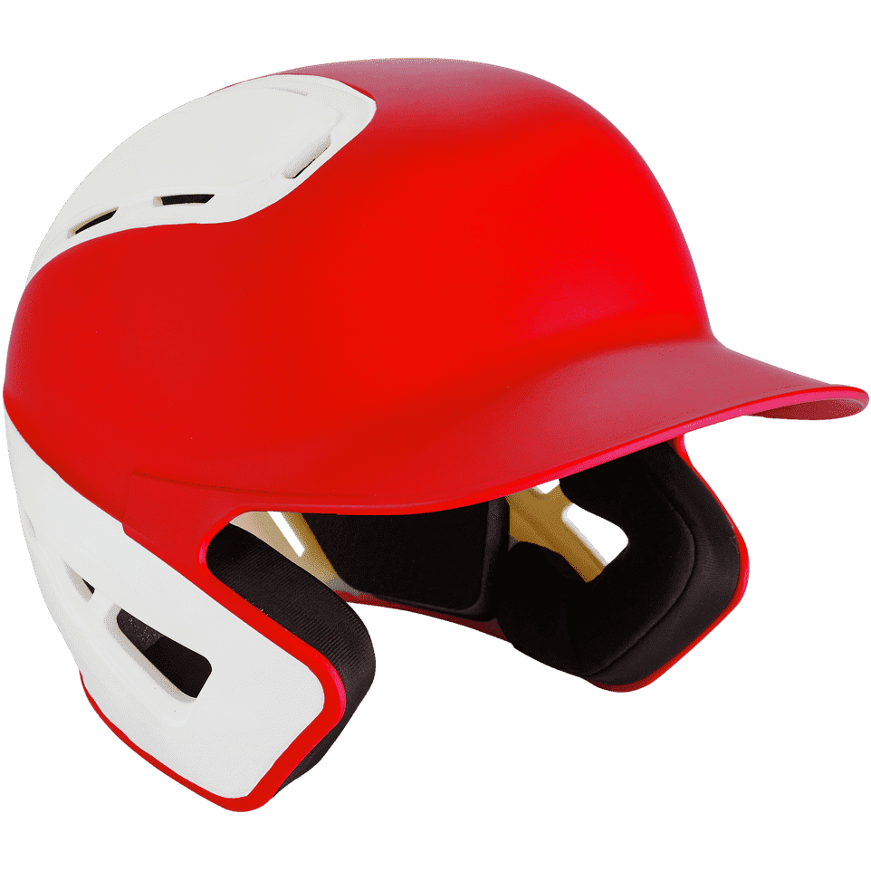 Mizuno B6 Youth Baseball Batting Helmet - Red White - HIT a Double