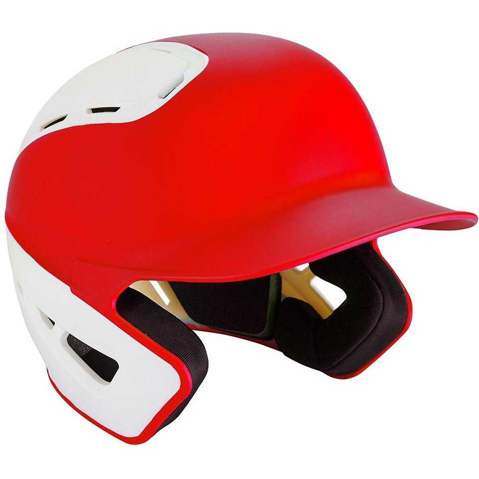 Mizuno B6 Youth Batting Helmet 2Tone - Red White - HIT a Double