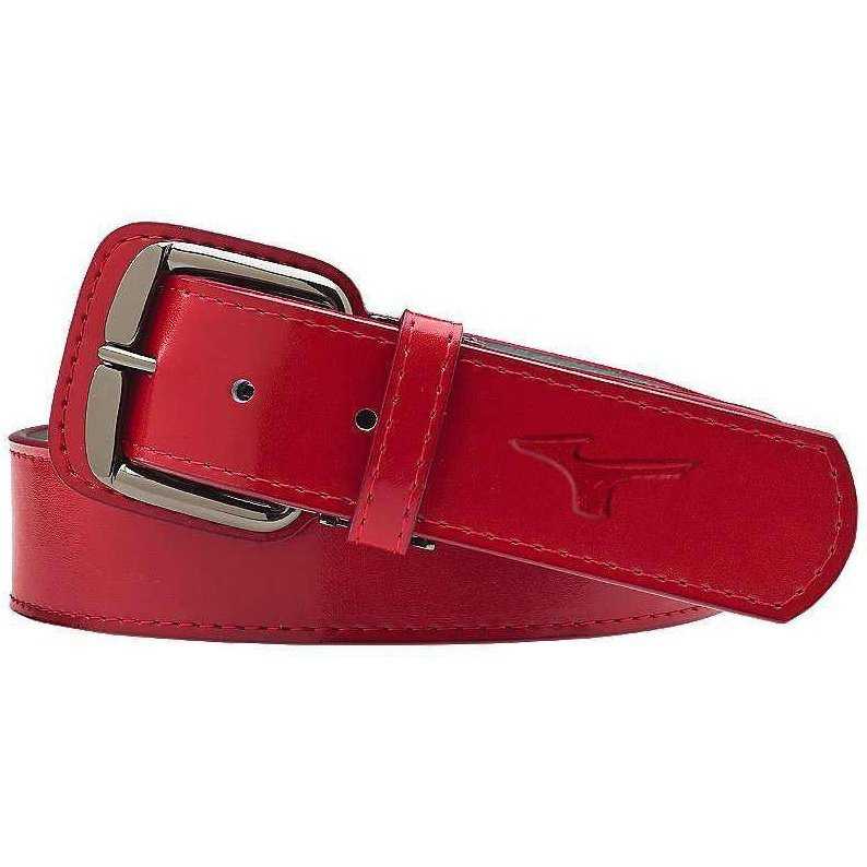 Mizuno Classic Leather Belt - Red - HIT a Double