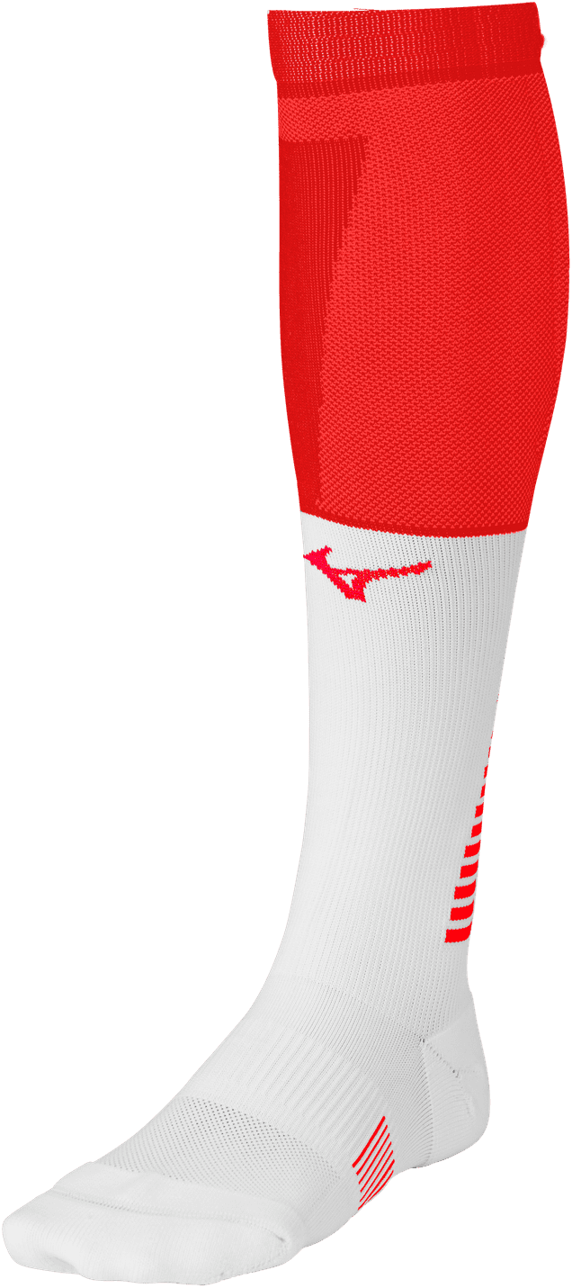 Mizuno Diamond Elite Knee High Socks - Red White - HIT a Double
