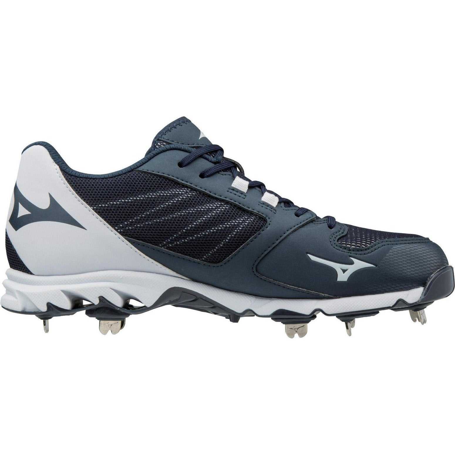 Mizuno Dominant 2 Low Metal Cleats - Navy White - HIT a Double