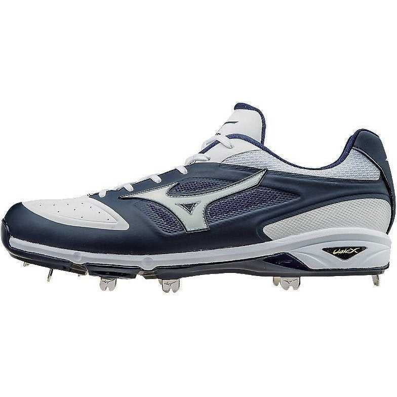 Mizuno Dominant IC Low Metal Cleats - Navy White - HIT a Double