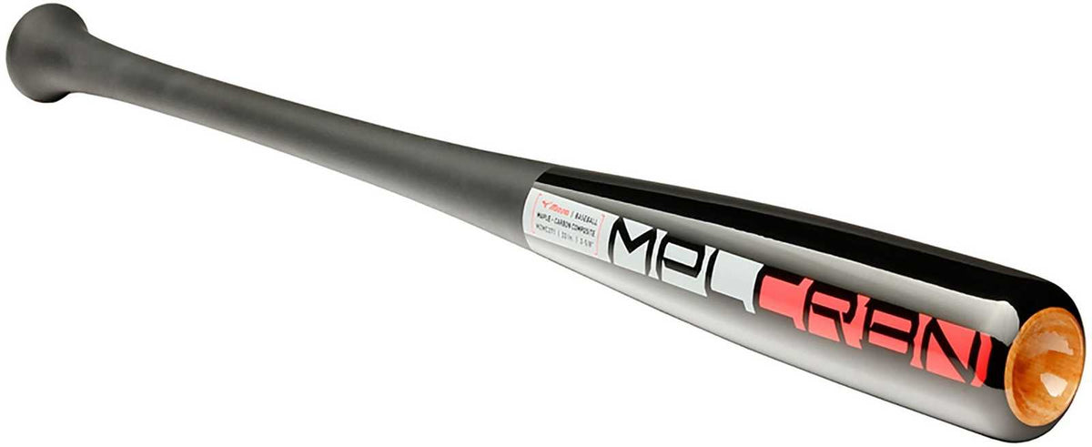 Mizuno Elite Maple Carbon 271 Composite Bat - Black Red - HIT a Double - 2